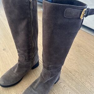 Prada Linea Rossa Brown Suede Boots